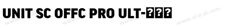 unit sc offc pro ult字体转换
